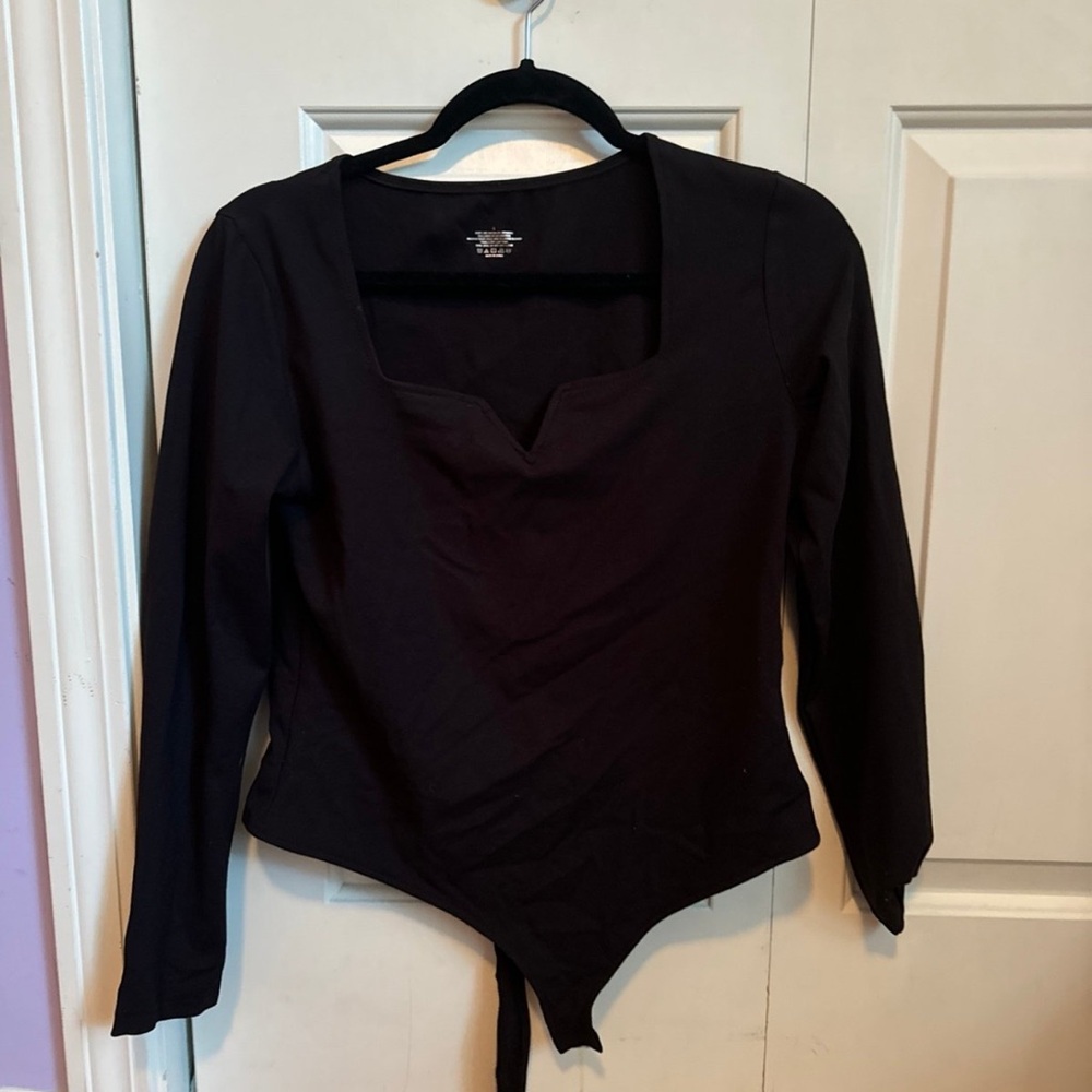 V neck body suit